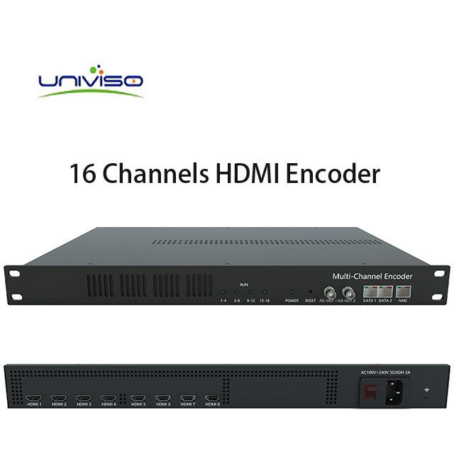 Entrée encodeur H.264 et H.265 de HD de l'extrémité principale HDMI de Digital avec la sortie d'IP&amp; ASI, insertion de logo